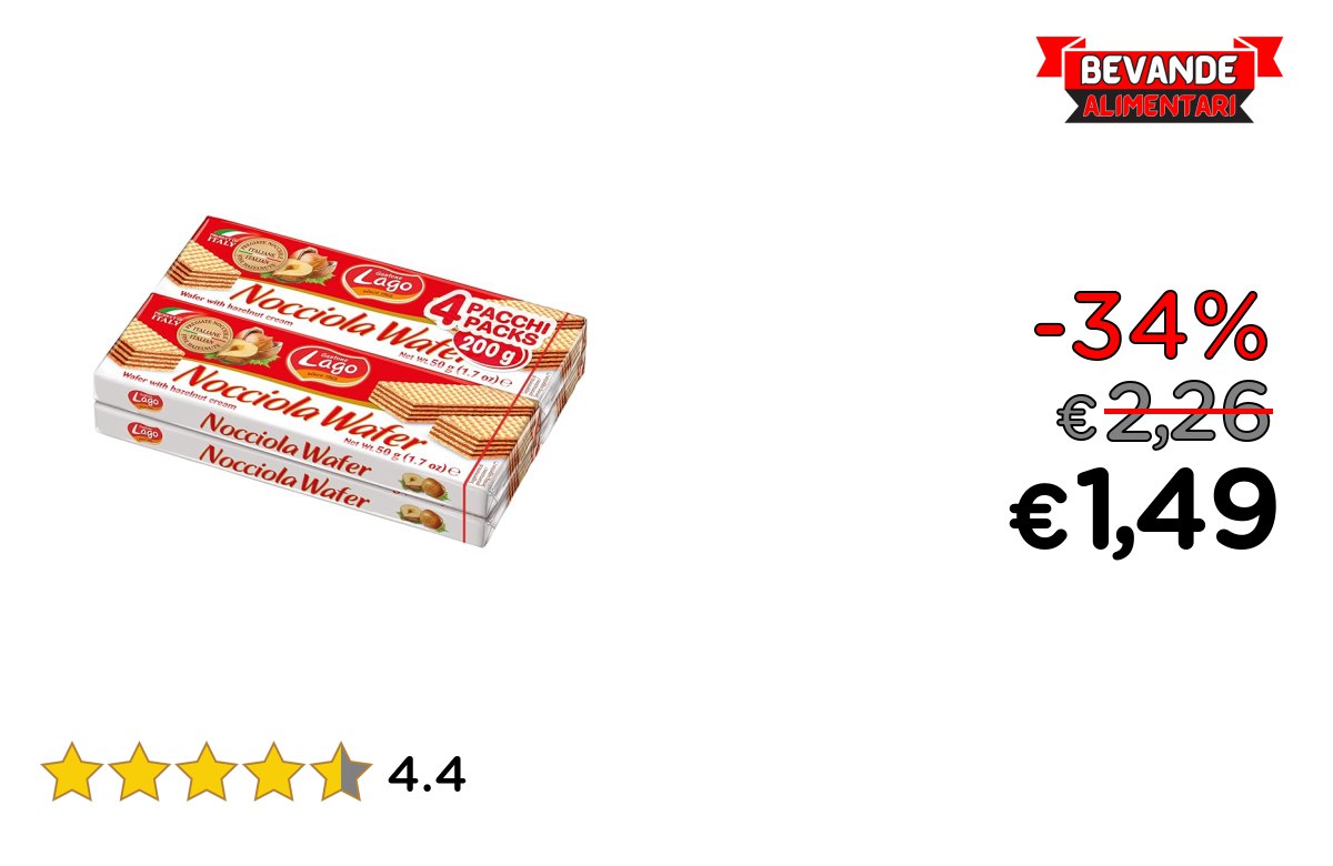 Lago 1968 Multipack Nocciola: fino al 34% di sconto