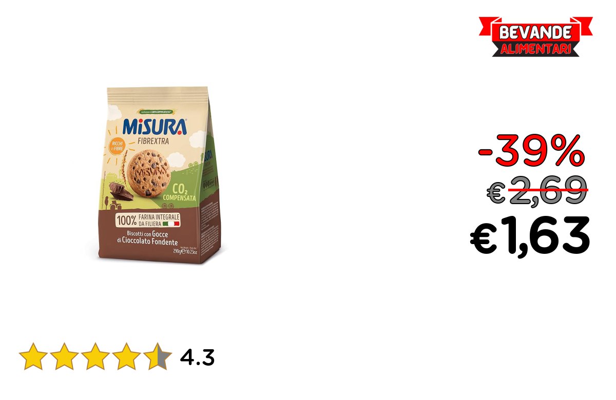 Misura Biscotti con Gocce – fino al 39% di sconto Deal