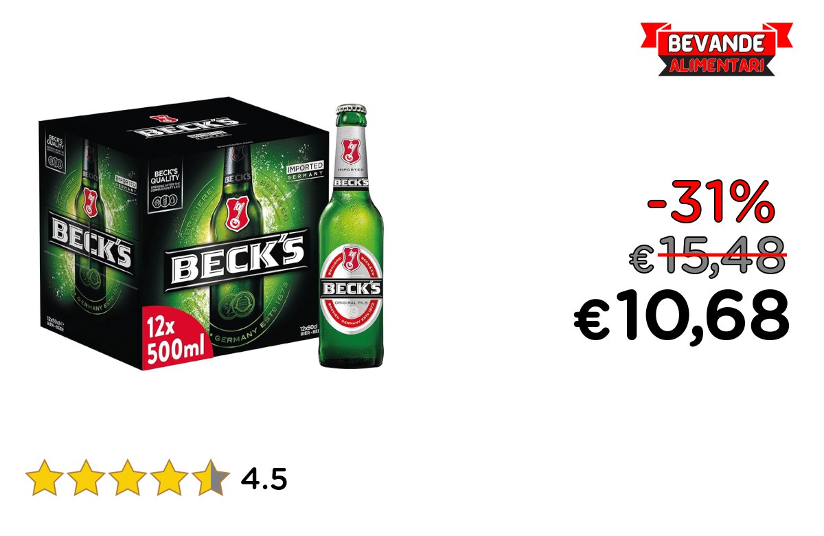 Beck’s Pils: fino al 31% di sconto Deal