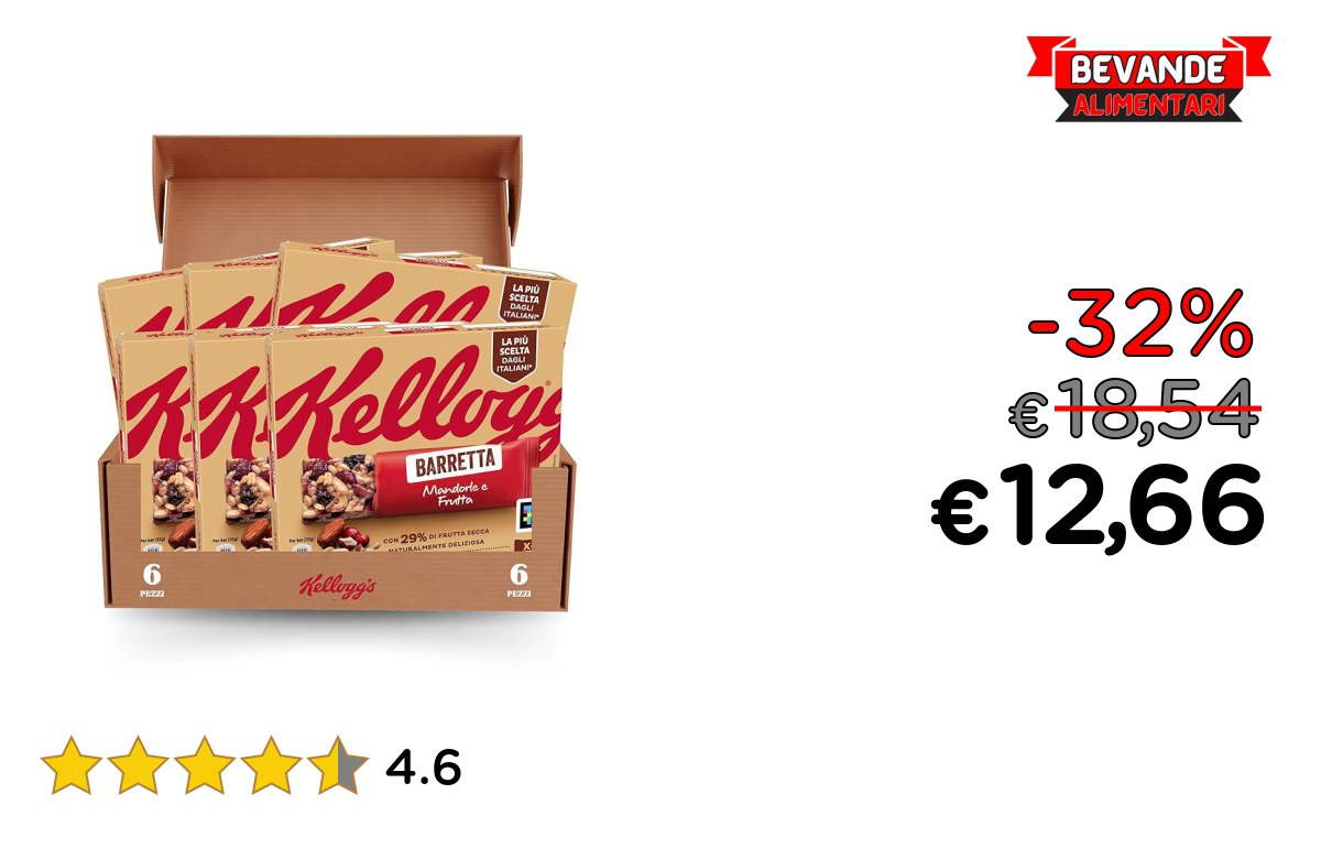 Barretta Kellogg’s: fino al 32% off Deal