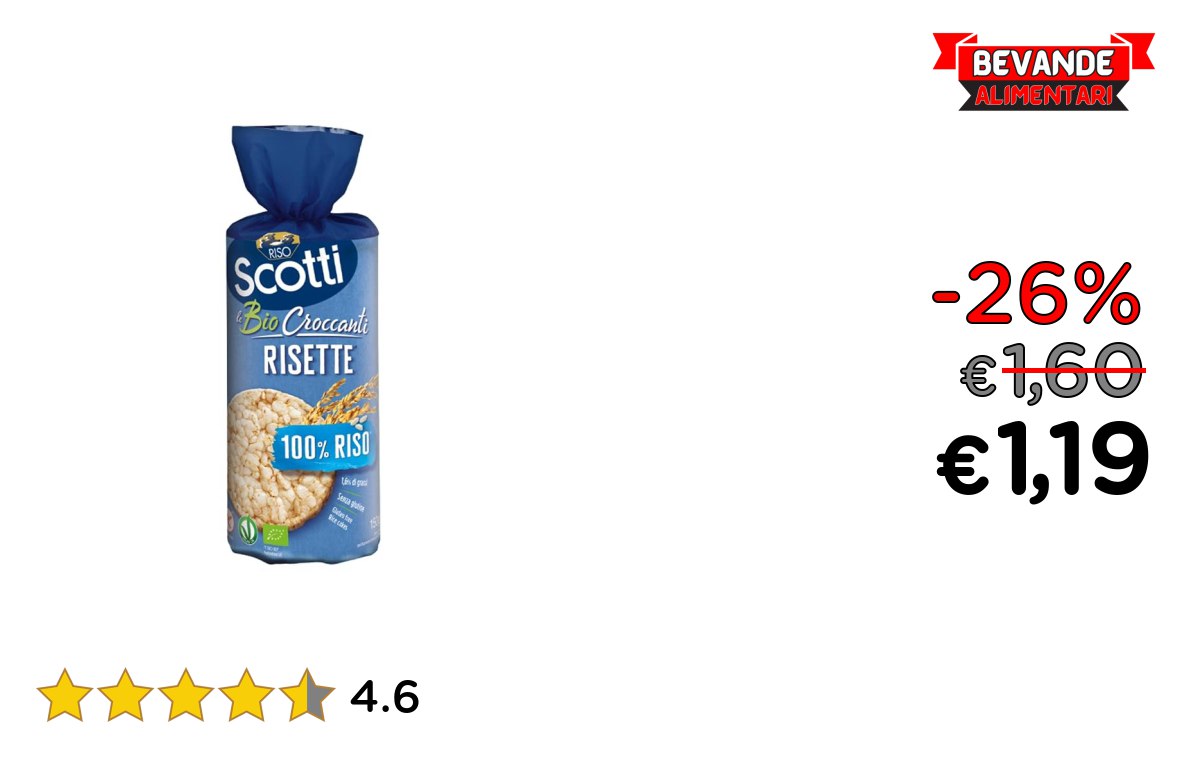 Riso Scotti Risette Bio: fino al 26% di sconto Deal