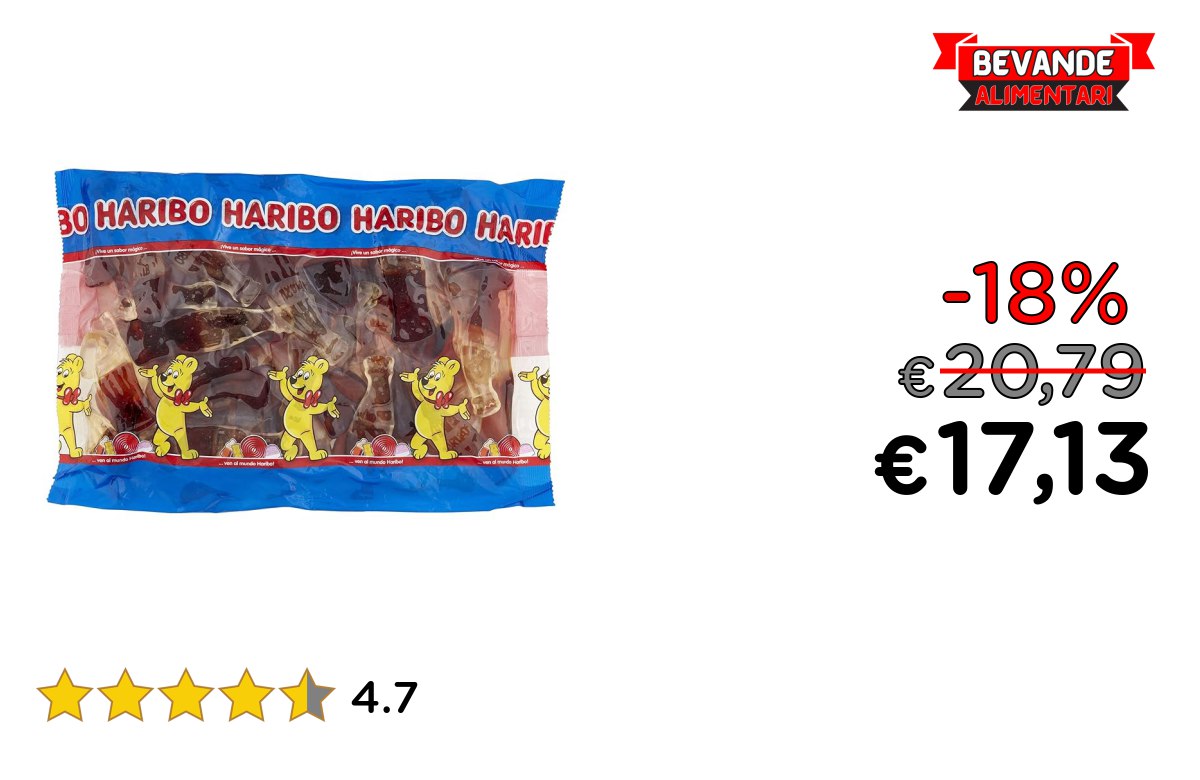 Haribo Mega Cola: fino al 18% di sconto Deal