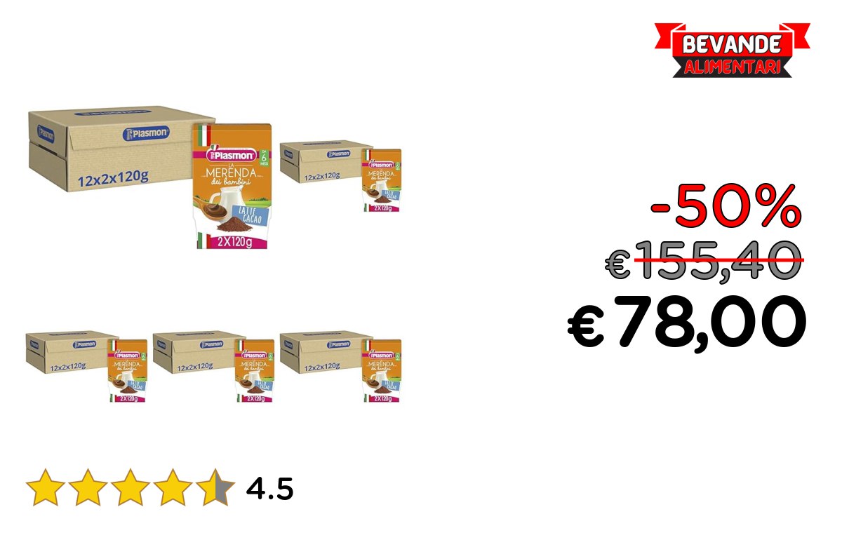 Plasmon Omogeneizzato – Fino al 50% di Sconto Deal