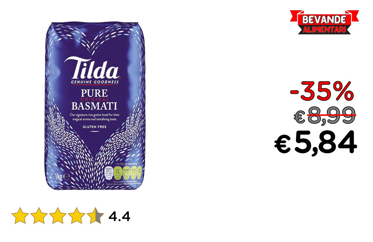 TILDA Riso Basmati fino al 35% di sconto Offerta