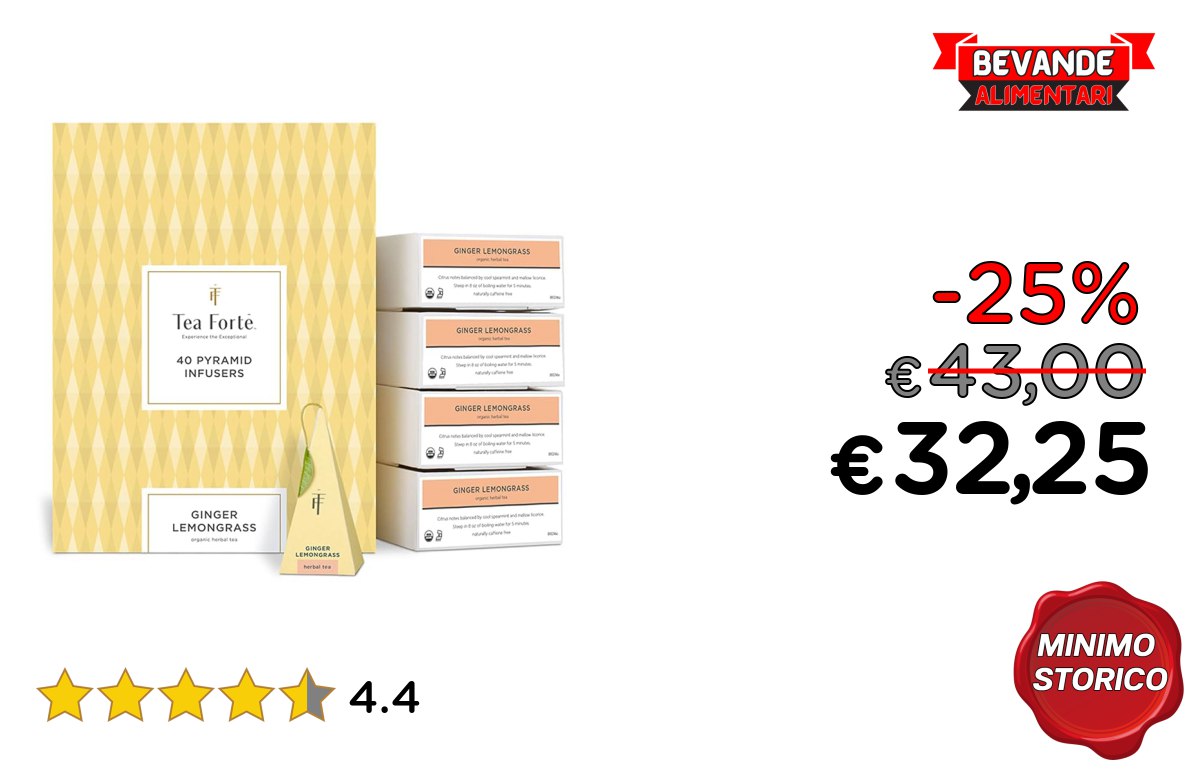 Tea Forte: fino al 25% di sconto sul Deal