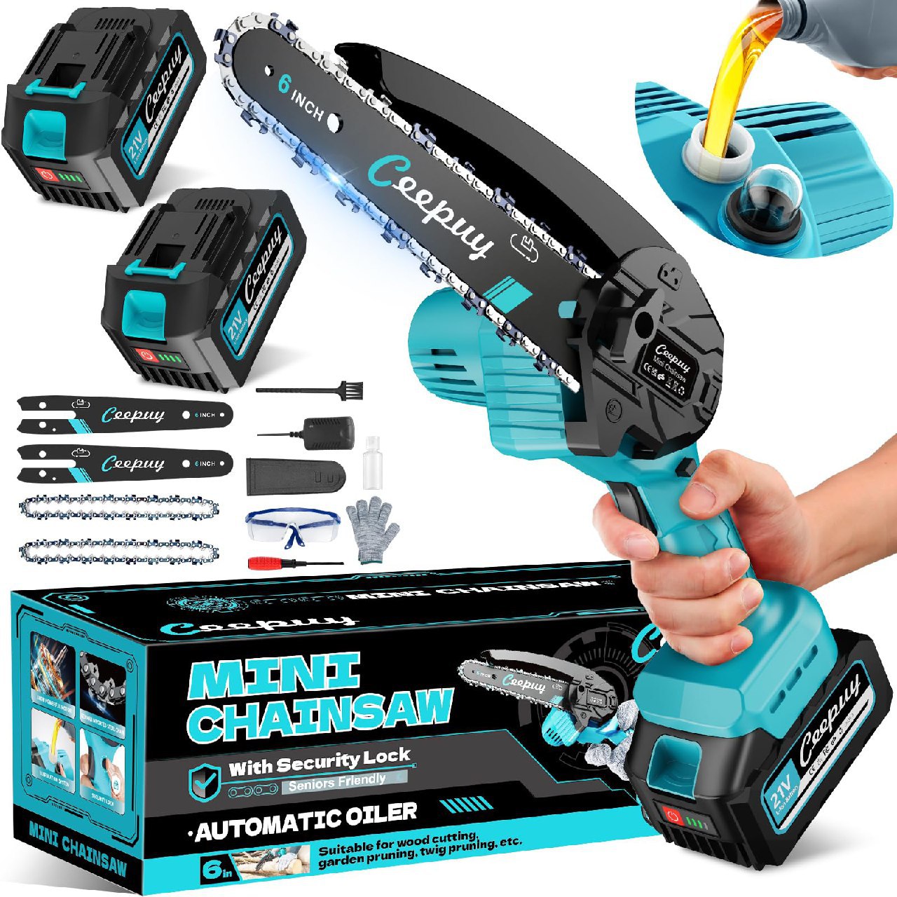 CEEPUY Mini Motosega a Batteria: 10% di Sconto Deal