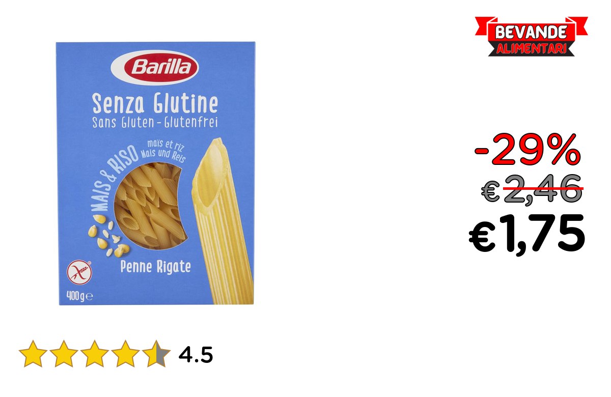 Barilla Pasta Penne Rigate: fino al 29% di sconto Deal