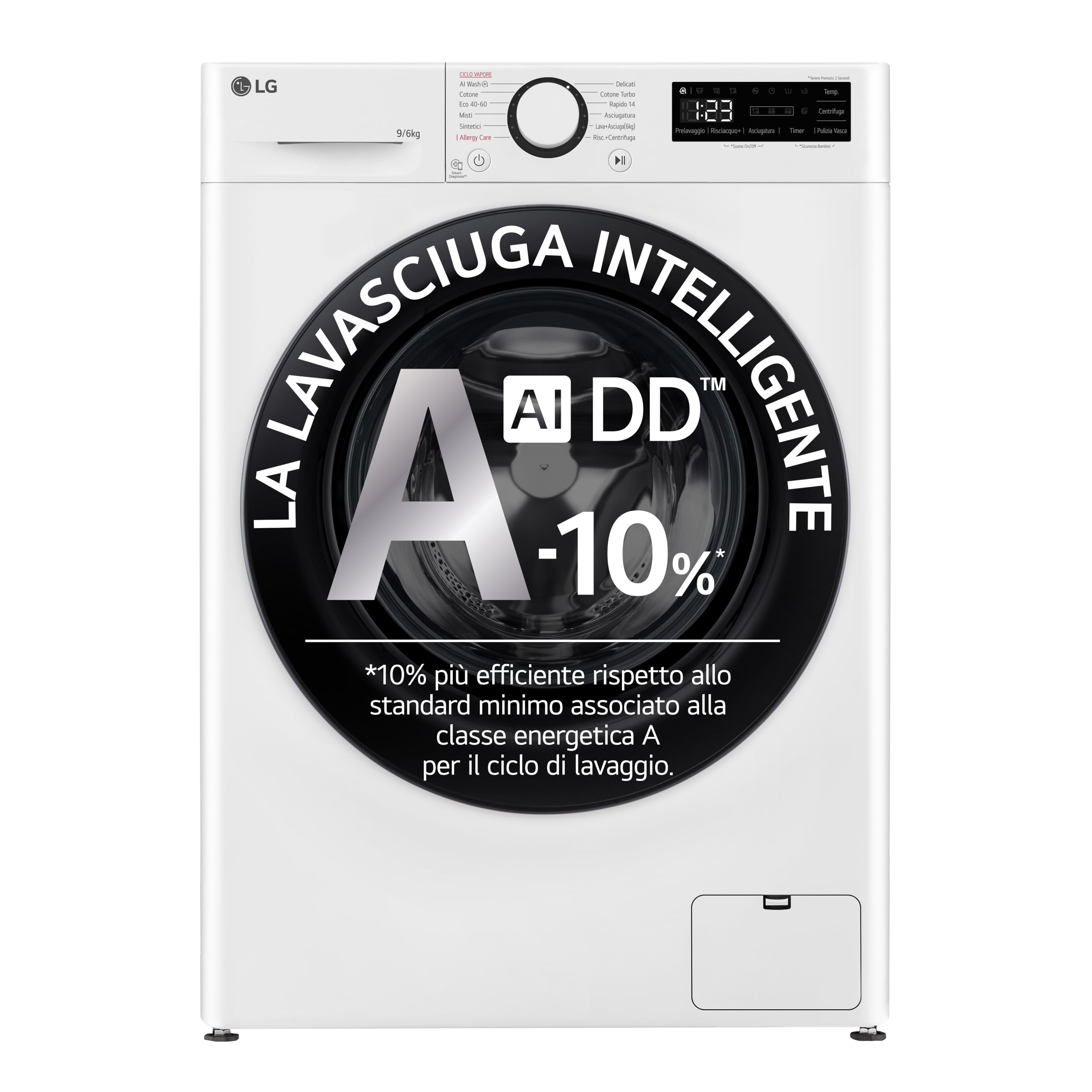 LG AI DD D4R3009NSWB fino al 26% off Deal