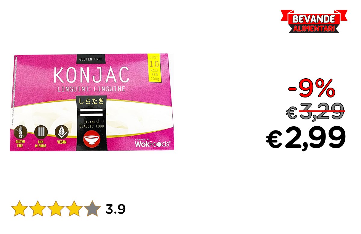 Linguine di Konjac di Wokfoods: fino al 9% di sconto Deal