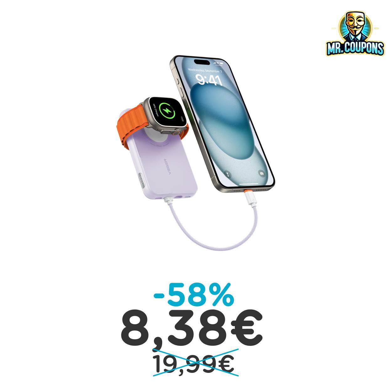 Power Bank Mini 10000mAh: fino al 58% di sconto Deal
