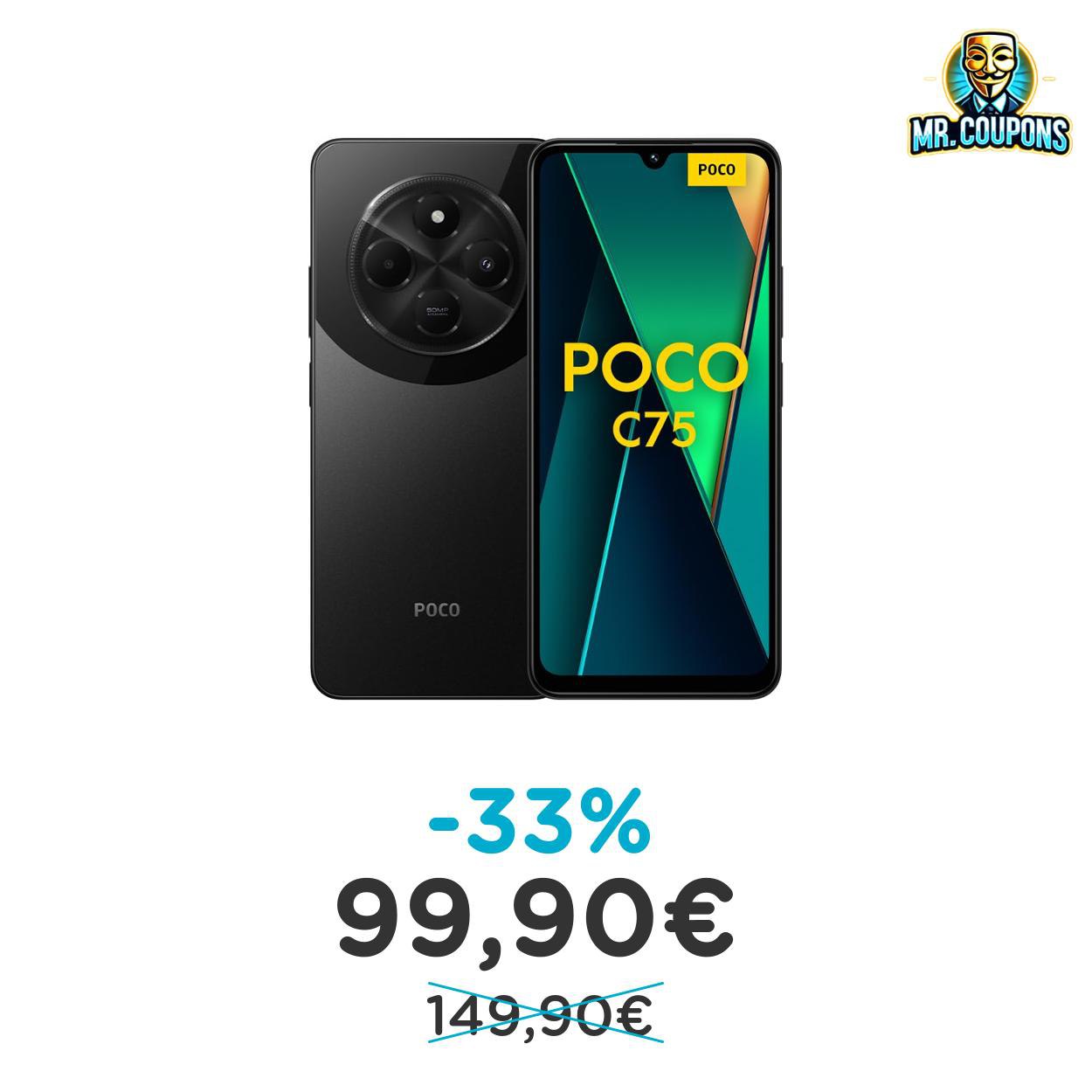 POCO C75: fino al 33% di sconto su Amazon Offerta