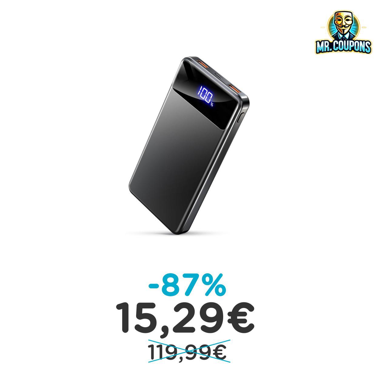 Power Bank 12000mAh: fino all’87% di sconto Deal