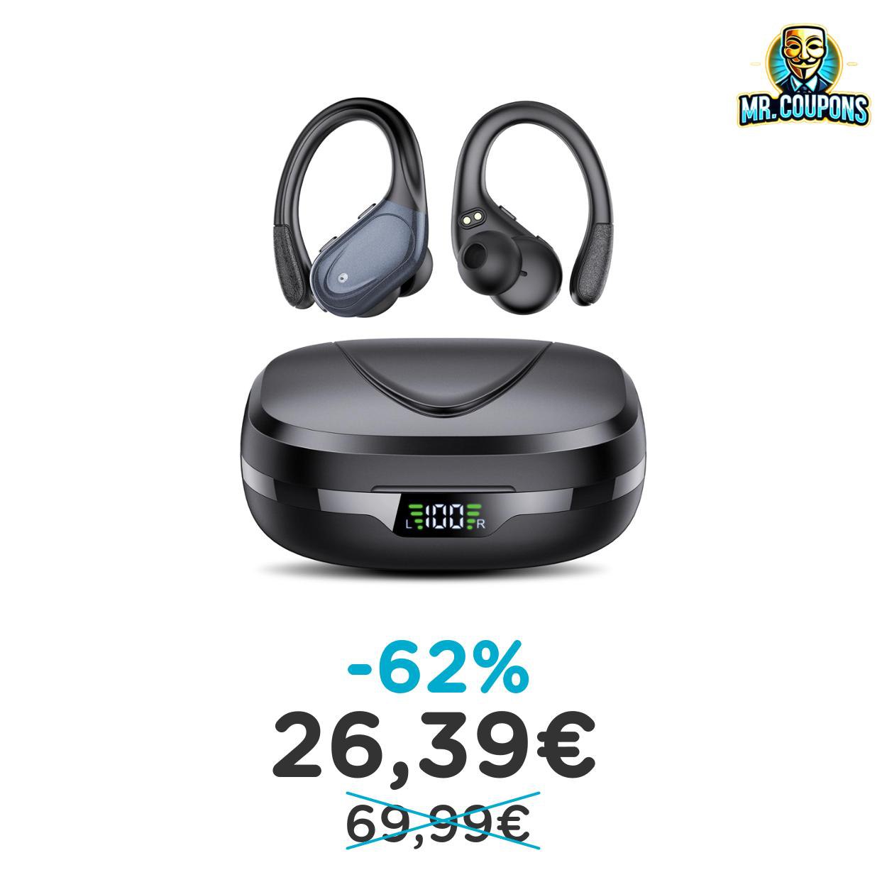 Cuffie Bluetooth Sport: fino al 62% di sconto Deal