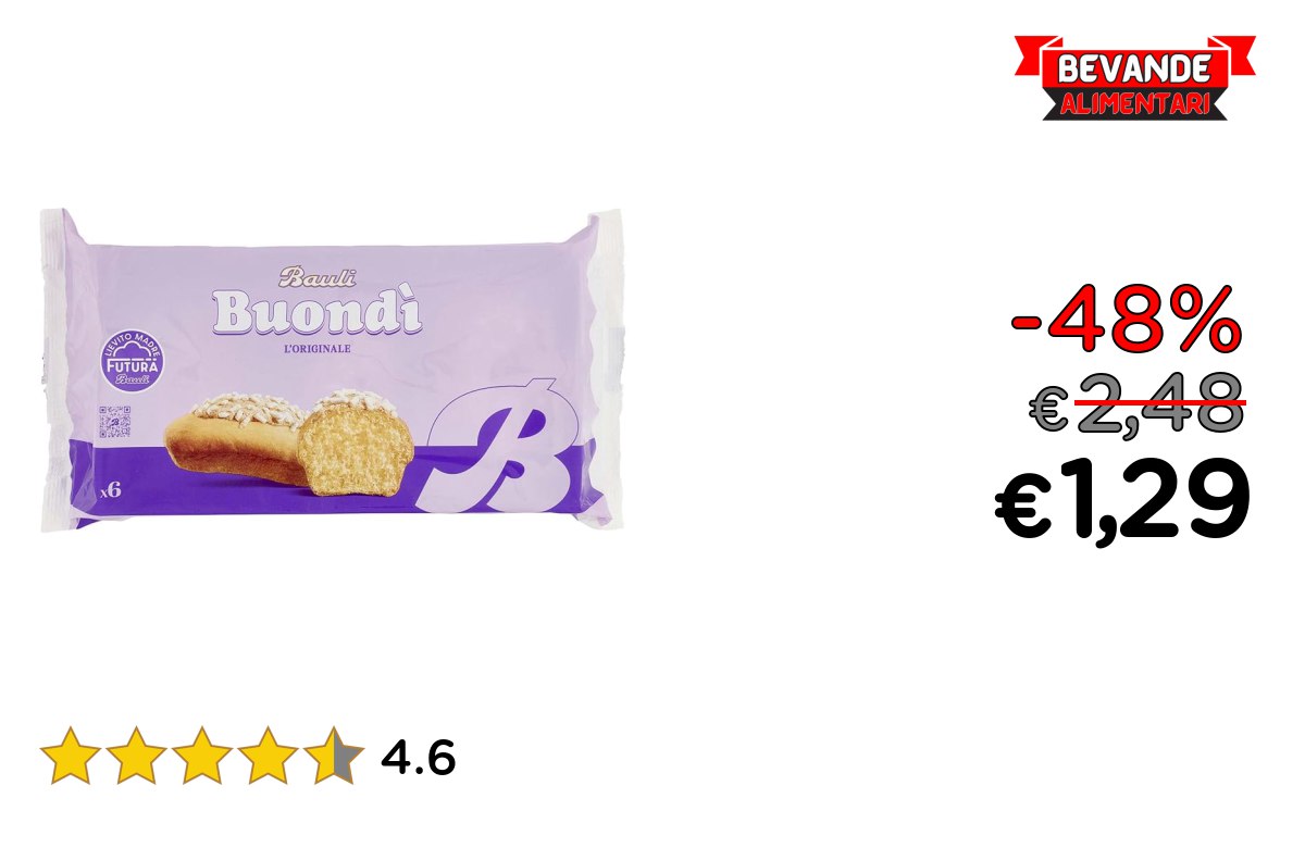 Buondì Classico fino al 48% di sconto su Amazon Deal