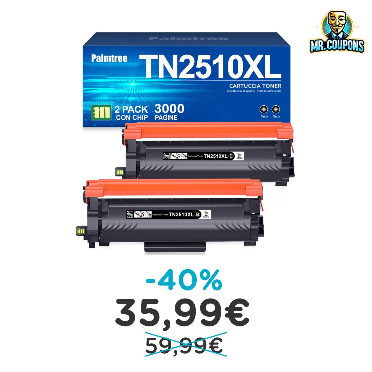 Toner Brother TN2510XL Sconto fino al 40% Offerte