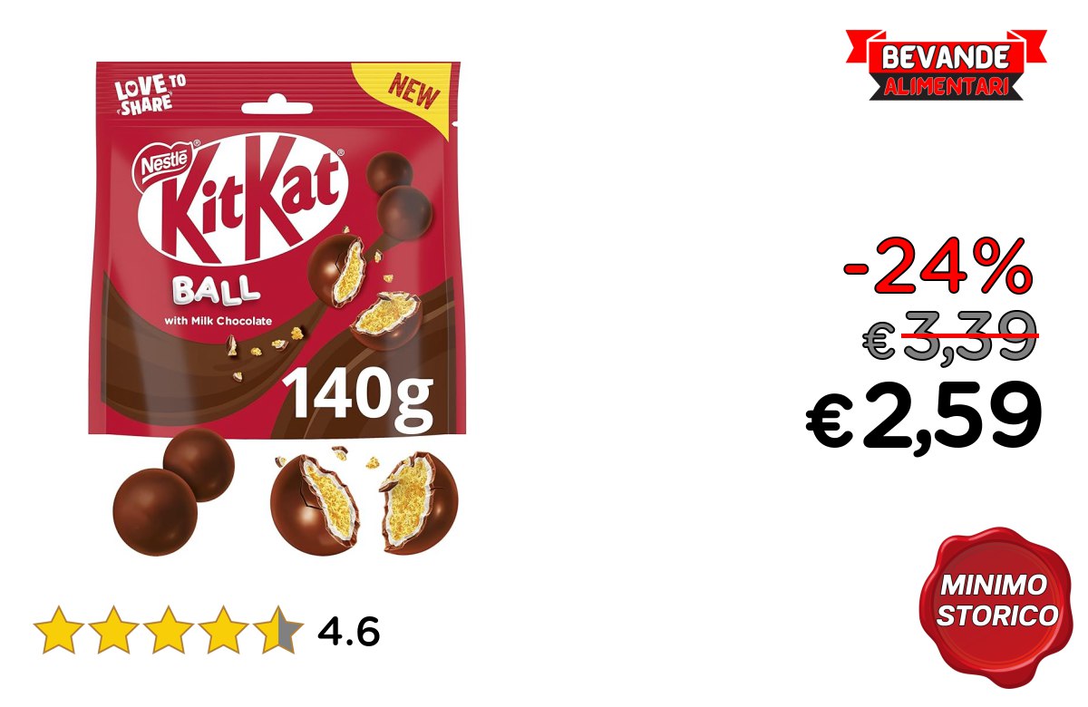 KITKAT Ball con fino al 24% di sconto!