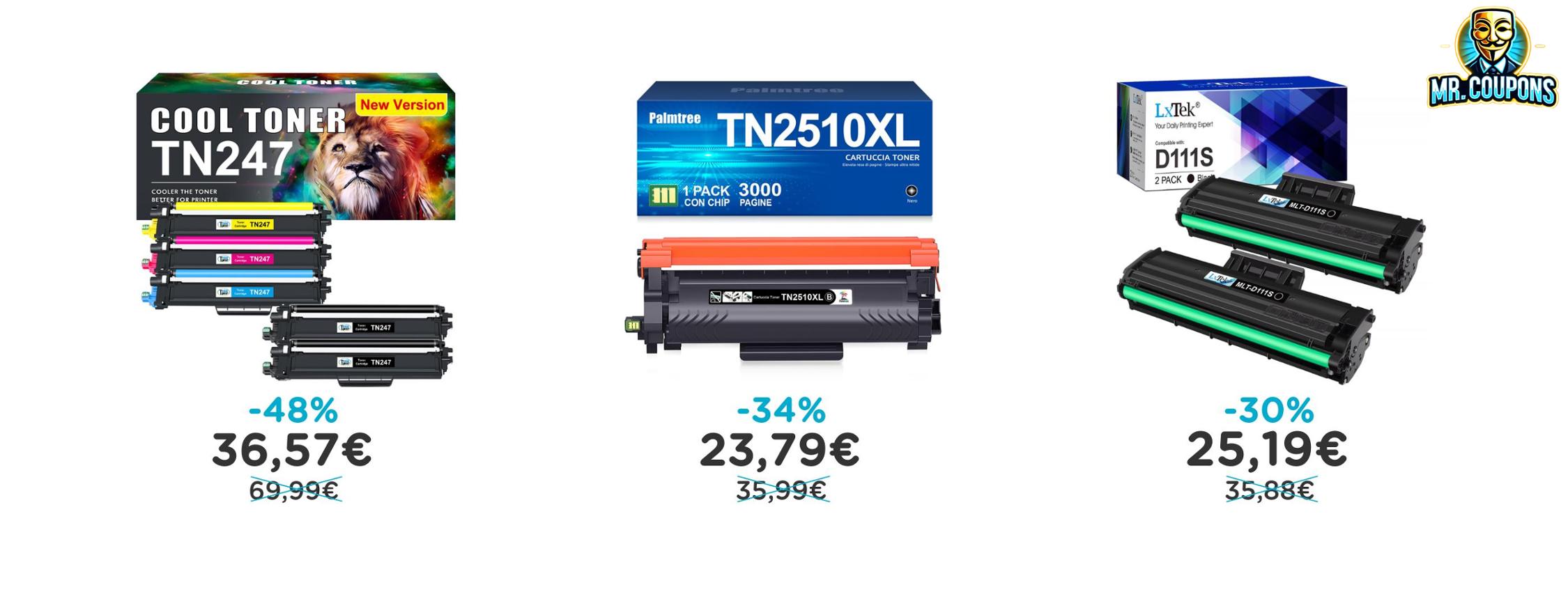 Toner compatibile Brother fino al 48% di sconto Deal