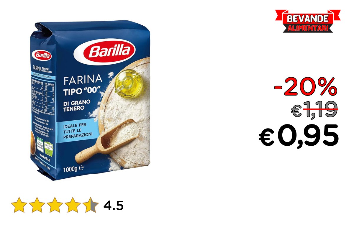 Barilla Farina di Grano Tenero – fino al 20% di sconto