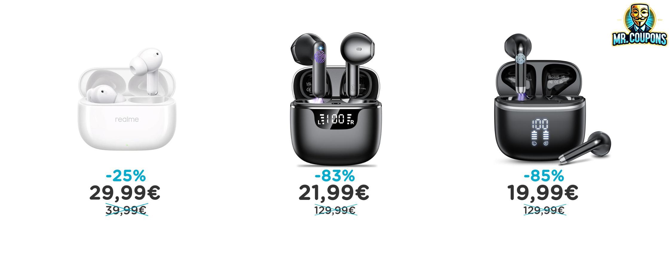 Realme Buds T310: fino al 85% di sconto Deal