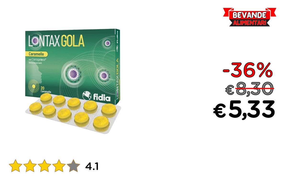 LONTAX GOLA CARAMELLE: fino al 36% di sconto Deal