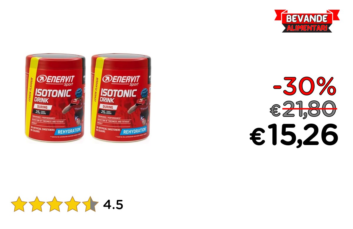 Enervit Isotonic Drink: fino al 30% di sconto Deal