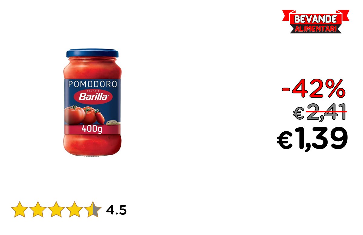 Barilla Sugo Pronto: fino a 42% di sconto su Amazon