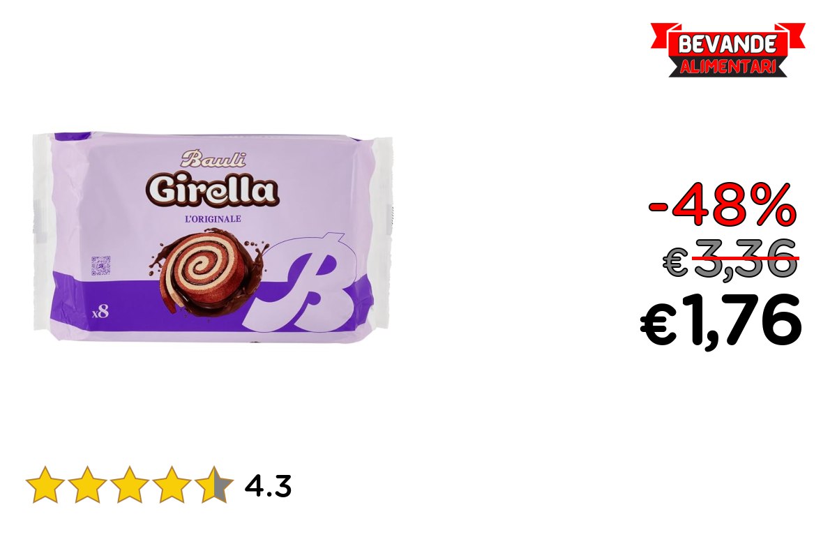 Bauli Girella: Fino al 48% di Sconto su Amazon
