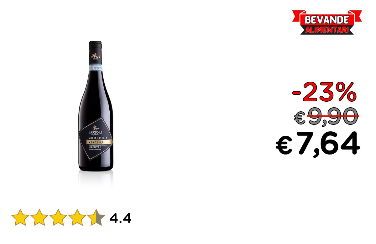 Sartori Casa Vinicola Ripasso: fino al 23% di sconto Deal