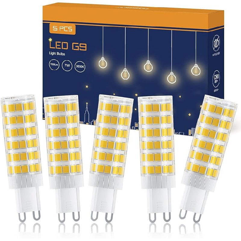 TASMOR Lampadine LED G9 7W fino al 82% off Deal