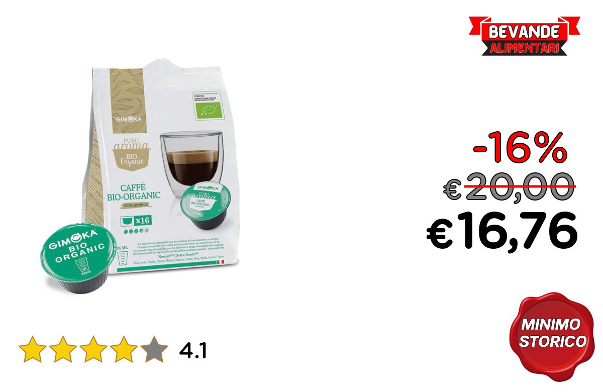 Gimoka – Capsule Nescafé fino al 16% di sconto