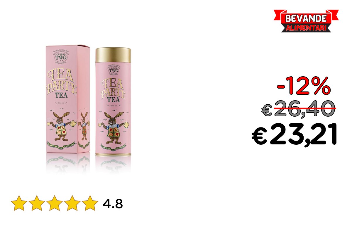 TWG Tea Tea Party: fino al 12% di sconto offerta