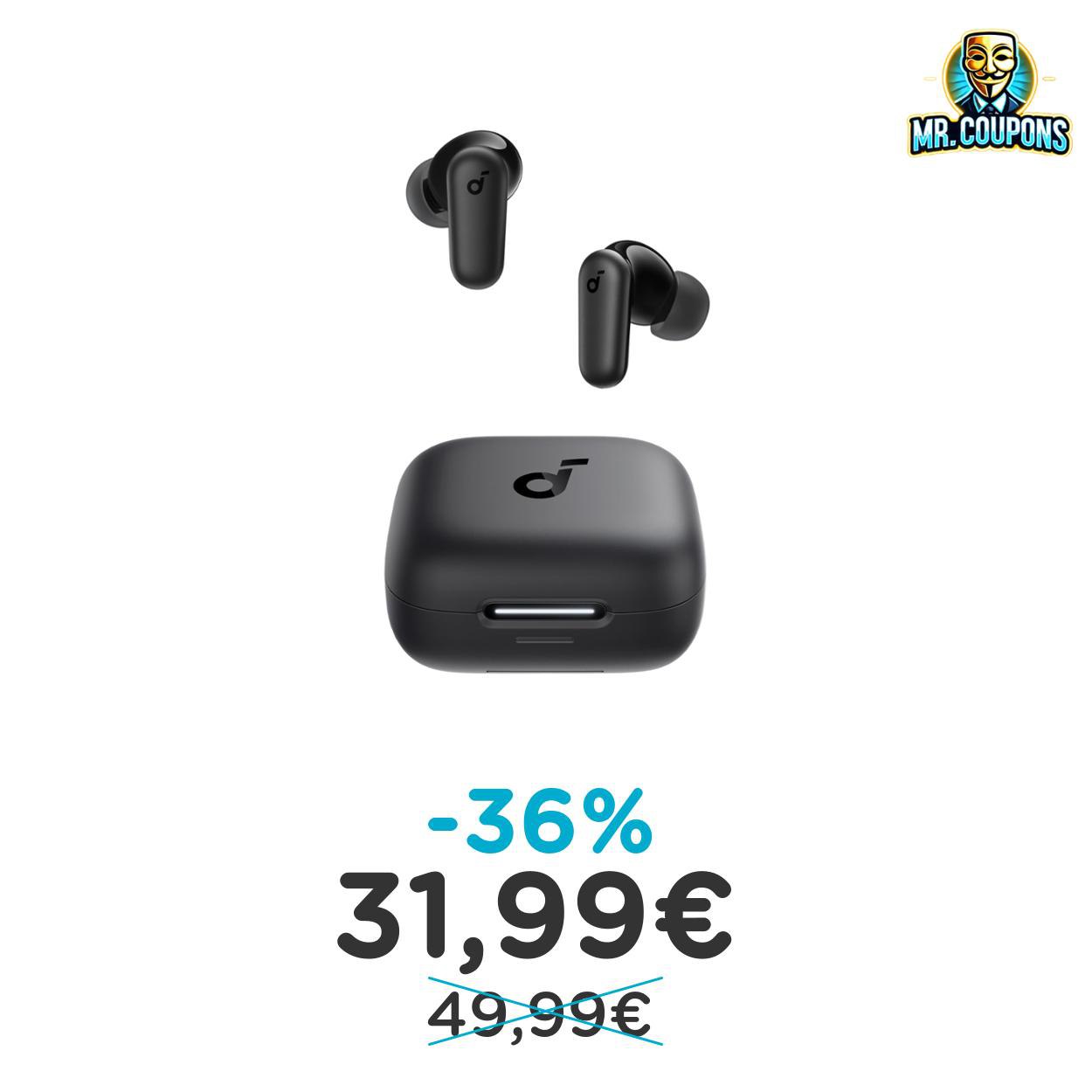 Cuffie Bluetooth Anker P30i: fino al 36% di sconto Deal
