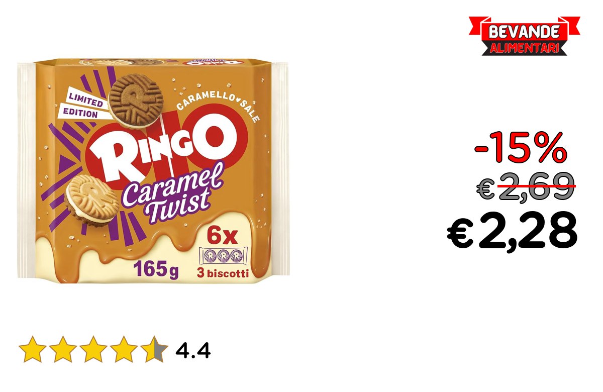 Pavesi Ringo Caramel Twist fino al 15% di sconto Deal