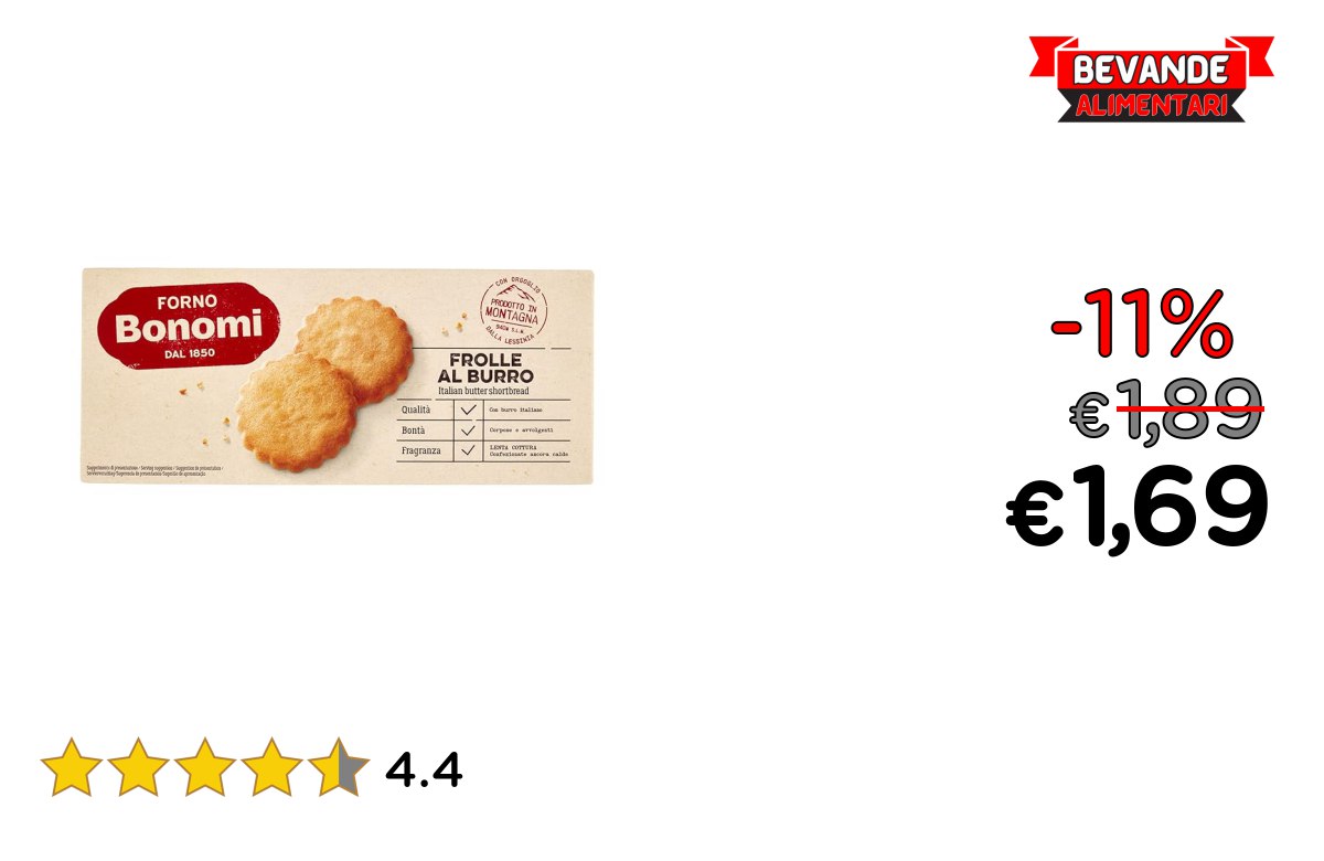 Forno Bonomi Frolle al burro: fino al 11% di sconto Deal