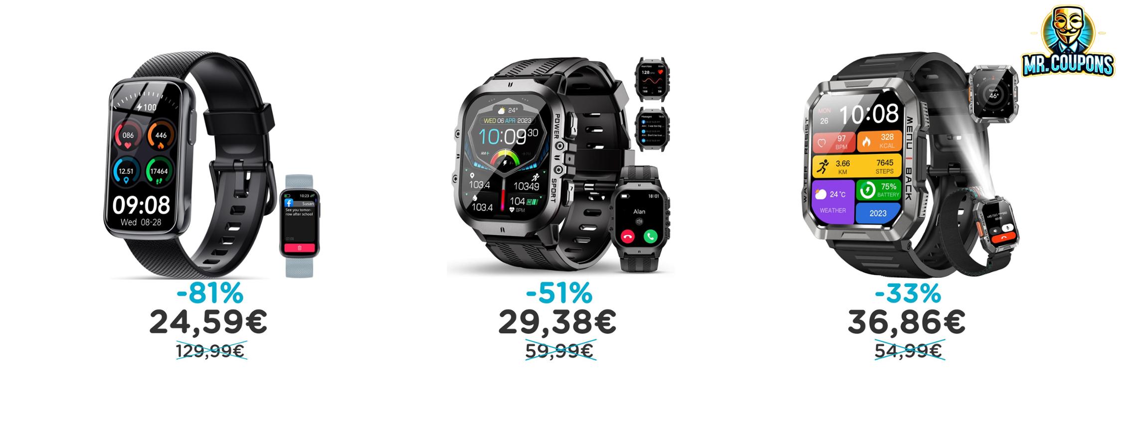Orologio Smartwatch OUKITEL: fino al 81% di sconto!