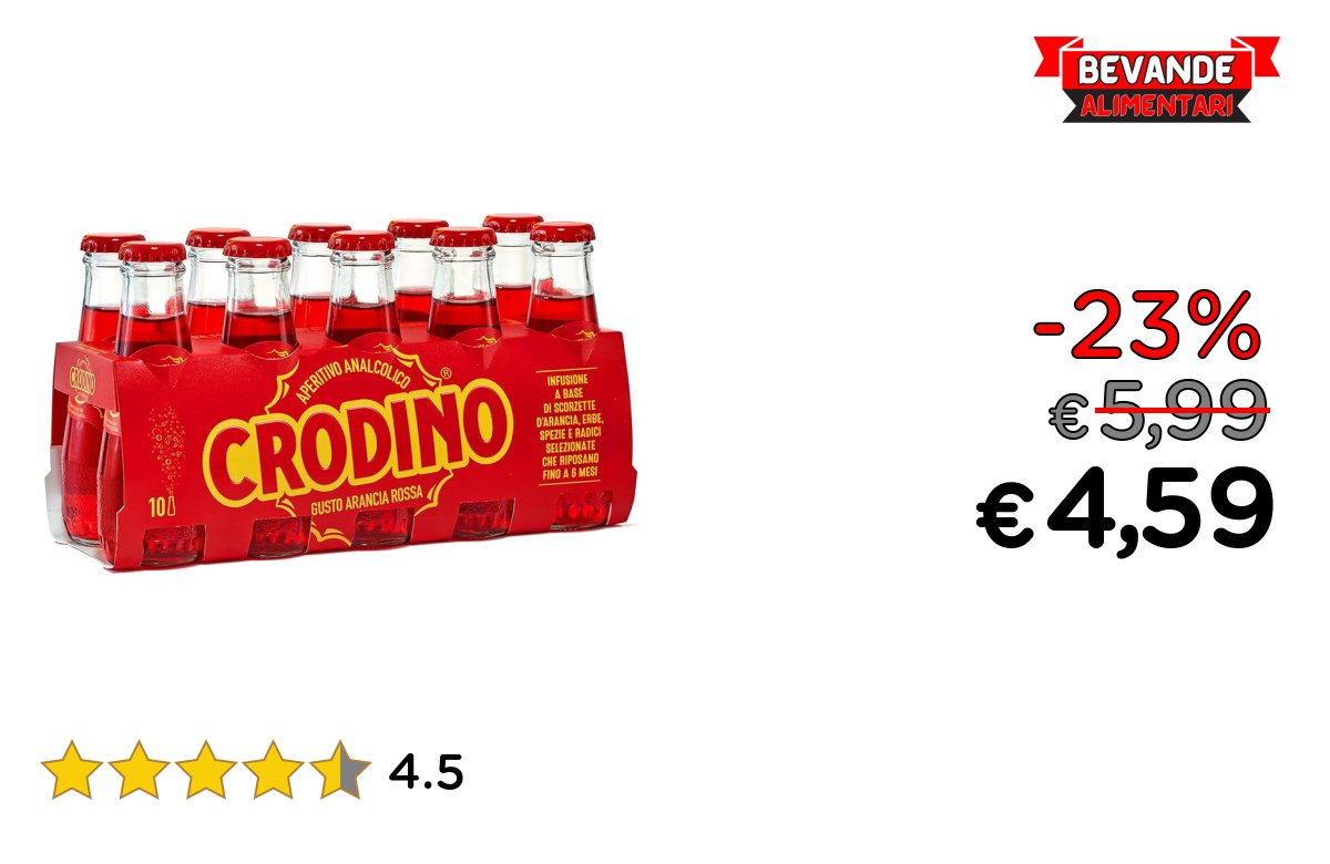 Crodino Arancia Rossa fino al 23% di sconto