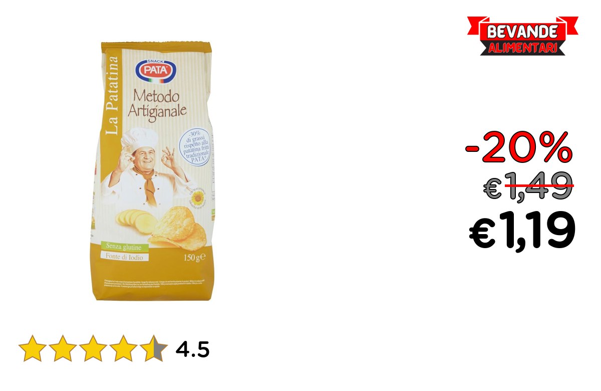 Pata La Patatina Artigianale: fino al 20% di sconto Deal