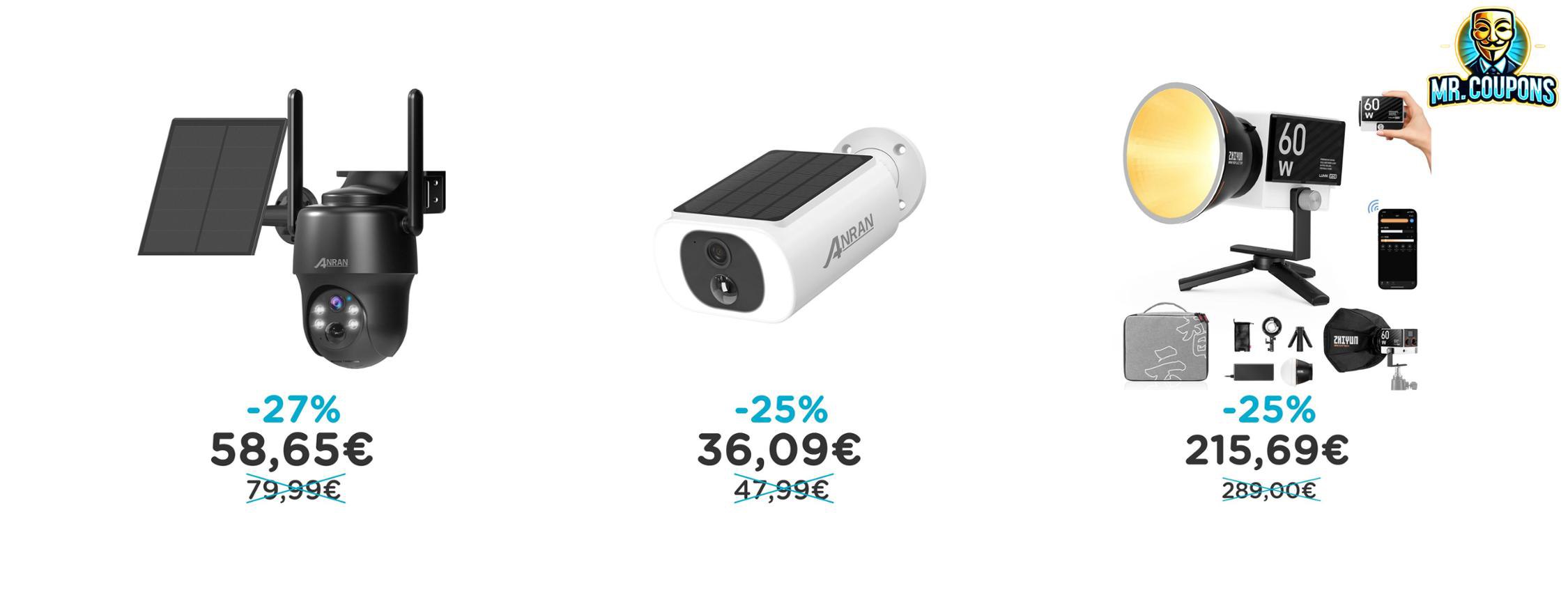 Telecamera Solare 4G ANRAN: fino al 27% di sconto Deal