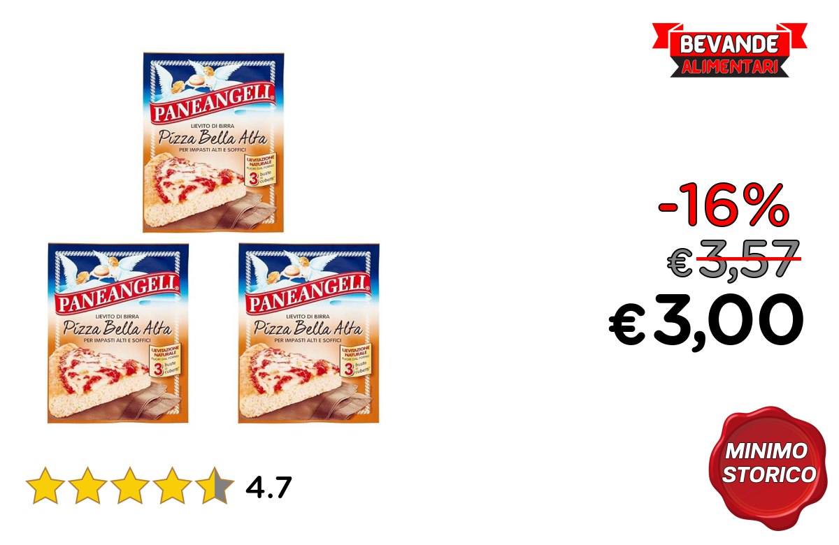 Paneangeli Lievito di Birra: fino al 16% di sconto Deal