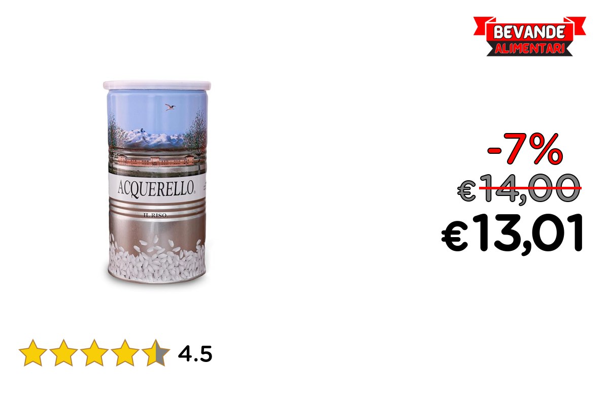 Riso Acquerello, fino al 7% di sconto Deal