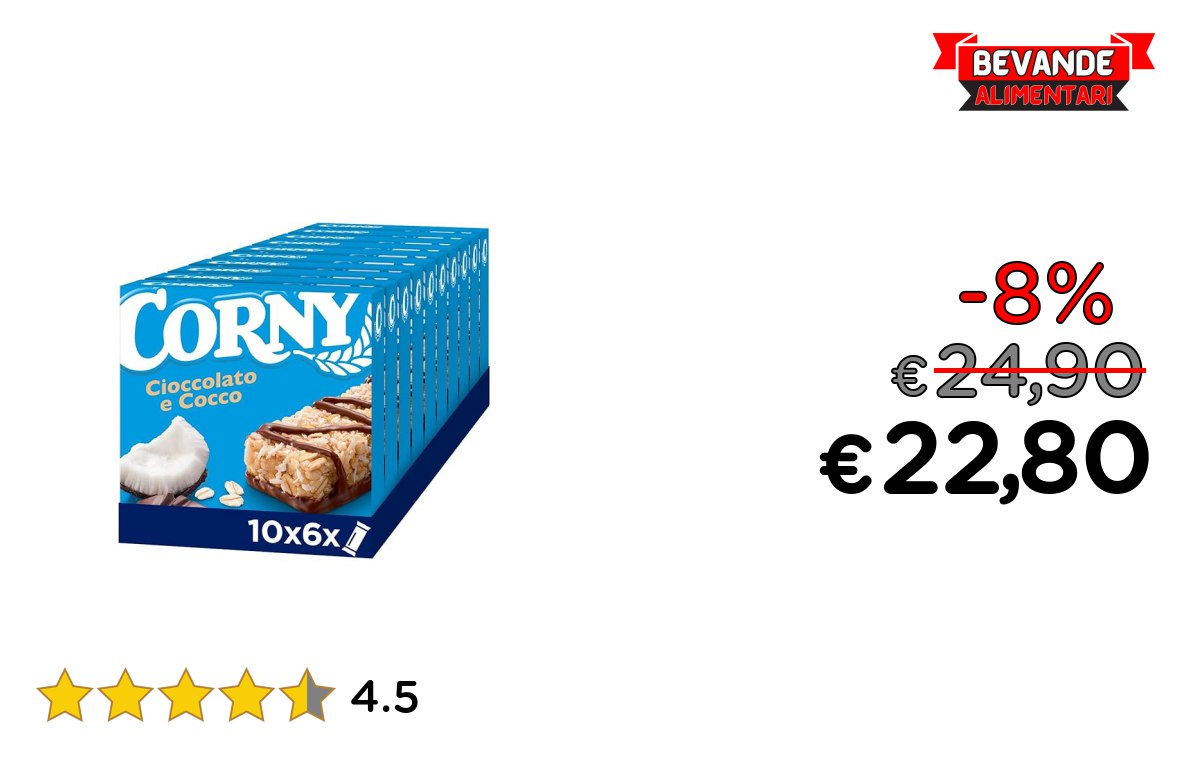CORNY Original: fino all’8% di sconto sui Barrette Deal