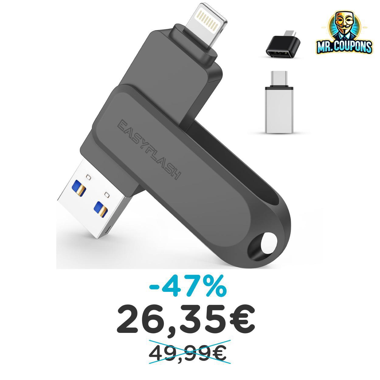Chiavetta USB 512GB nera: fino al 47% di sconto Deal