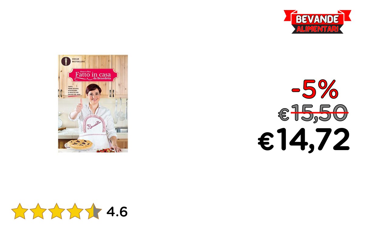 Fatto in casa da Benedetta: sconti fino al 5% su Amazon