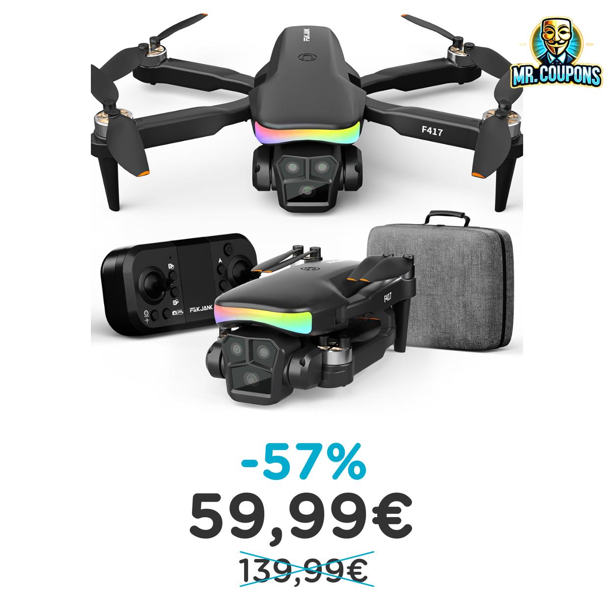 Drone F417: fino al 57% di sconto su Amazon Deal