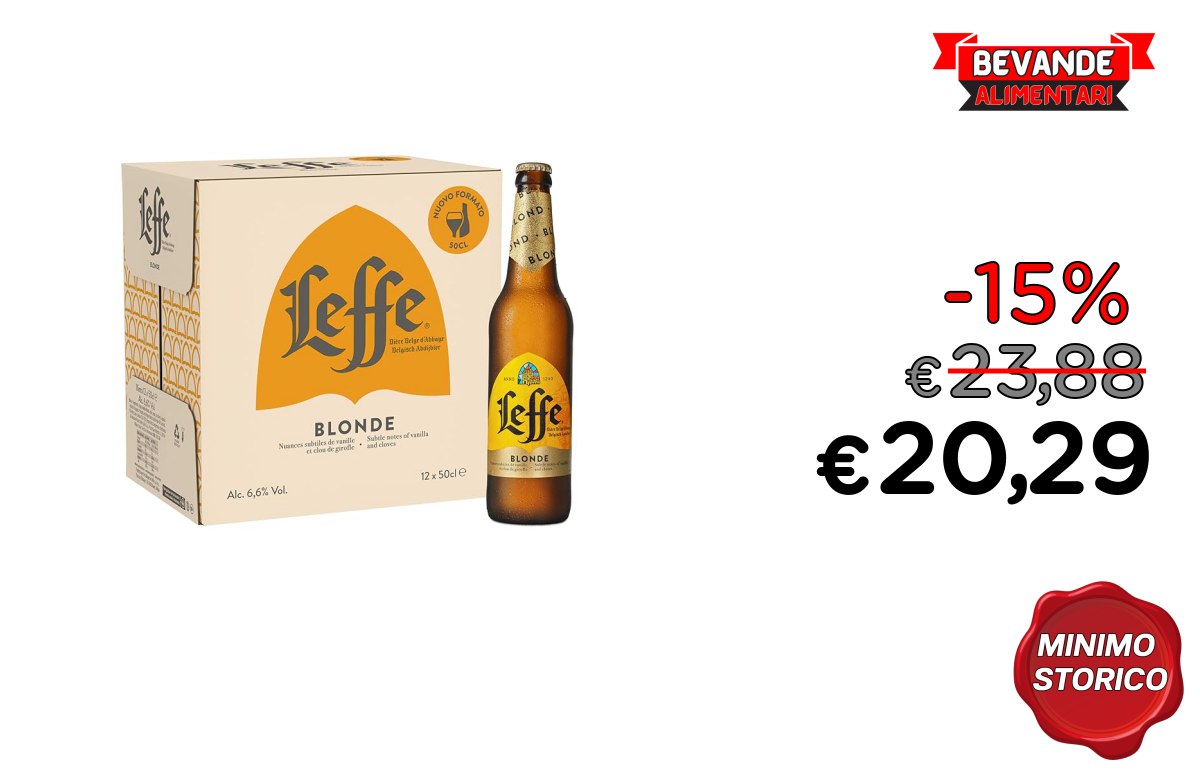 Leffe Blonde, fino a 15% di sconto Deal