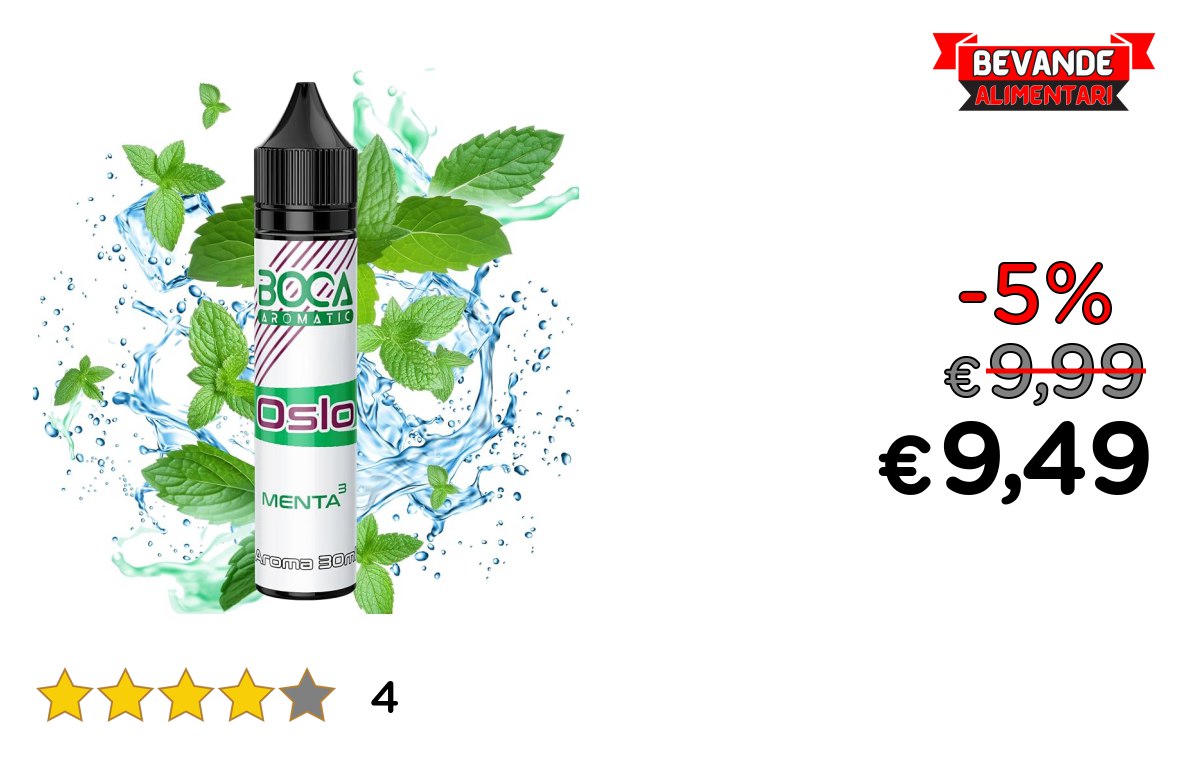 BOCA Aroma Menta Glaciale fino al 5% di sconto Offerta