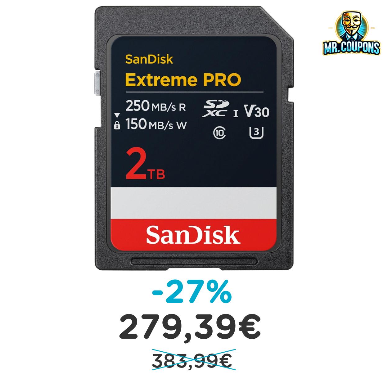 SanDisk 2TB Extreme PRO: Fino al 27% di sconto Offerta