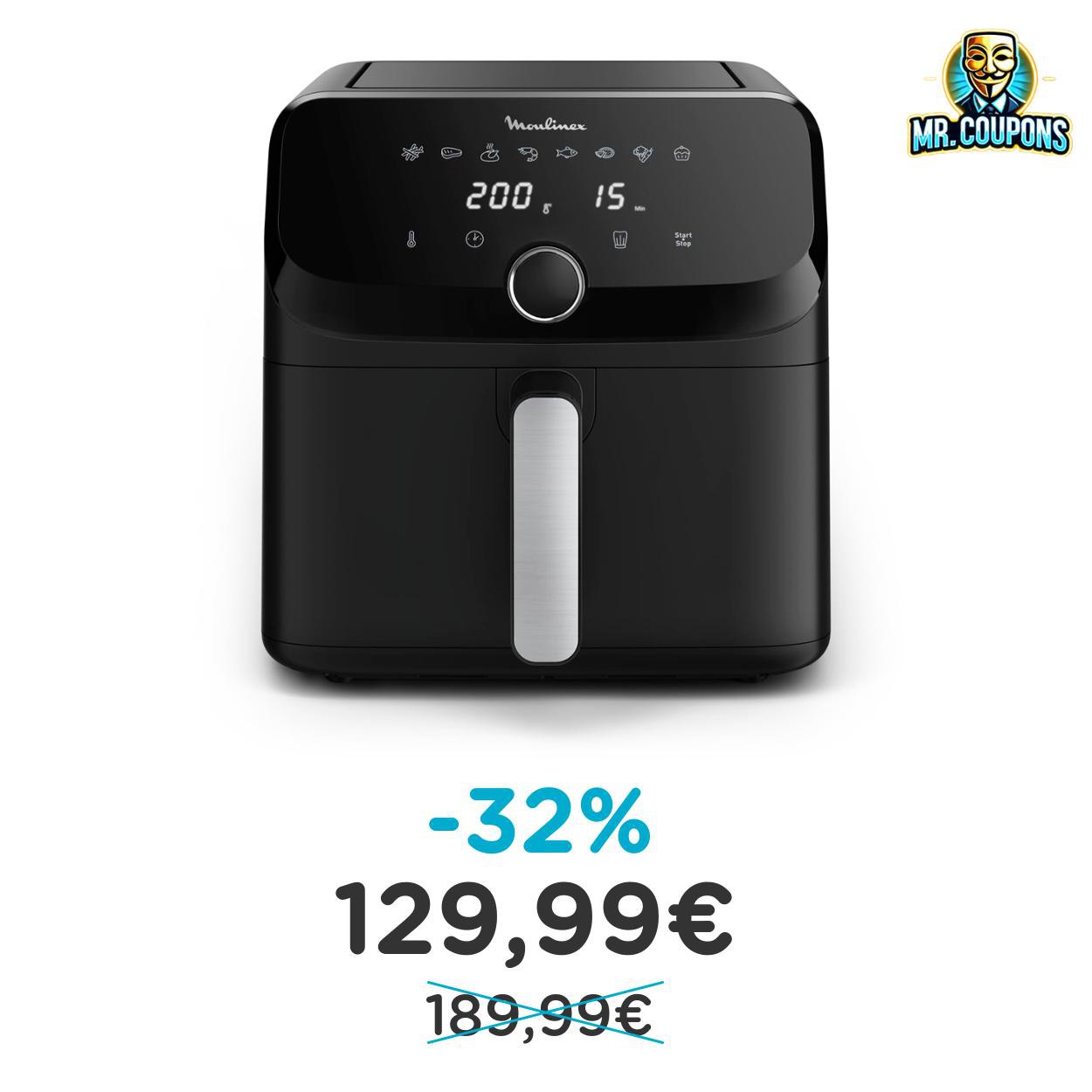 Moulinex Easy Fry Mega fino al 32% di sconto – Offerta