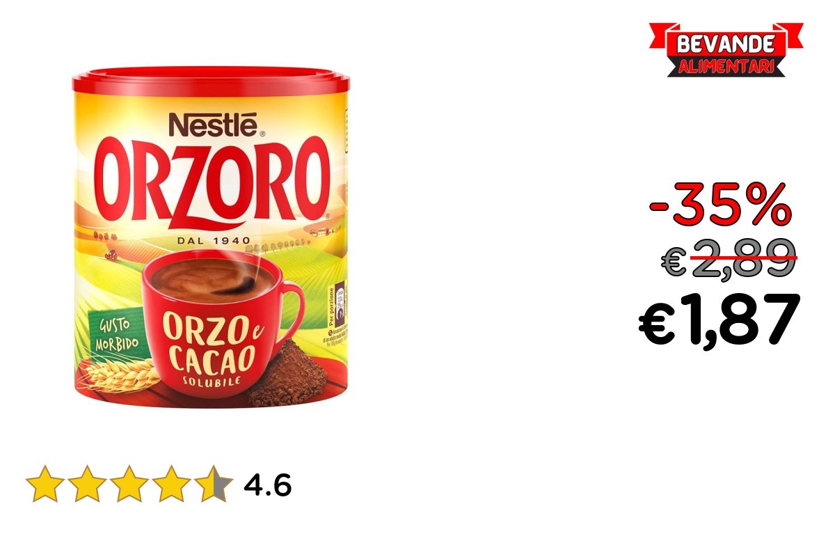 NESTLÉ ORZORO fino al 35% di sconto Deal