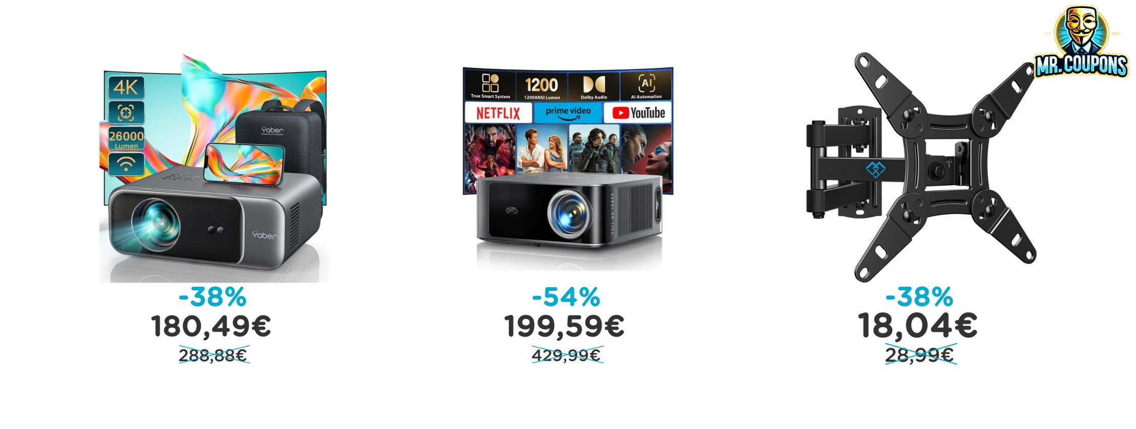 Proiettore 4K YABER V9, fino al 54% di sconto Deal